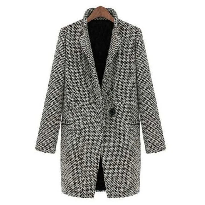 Victoria - Timeless Houndstooth Blazer