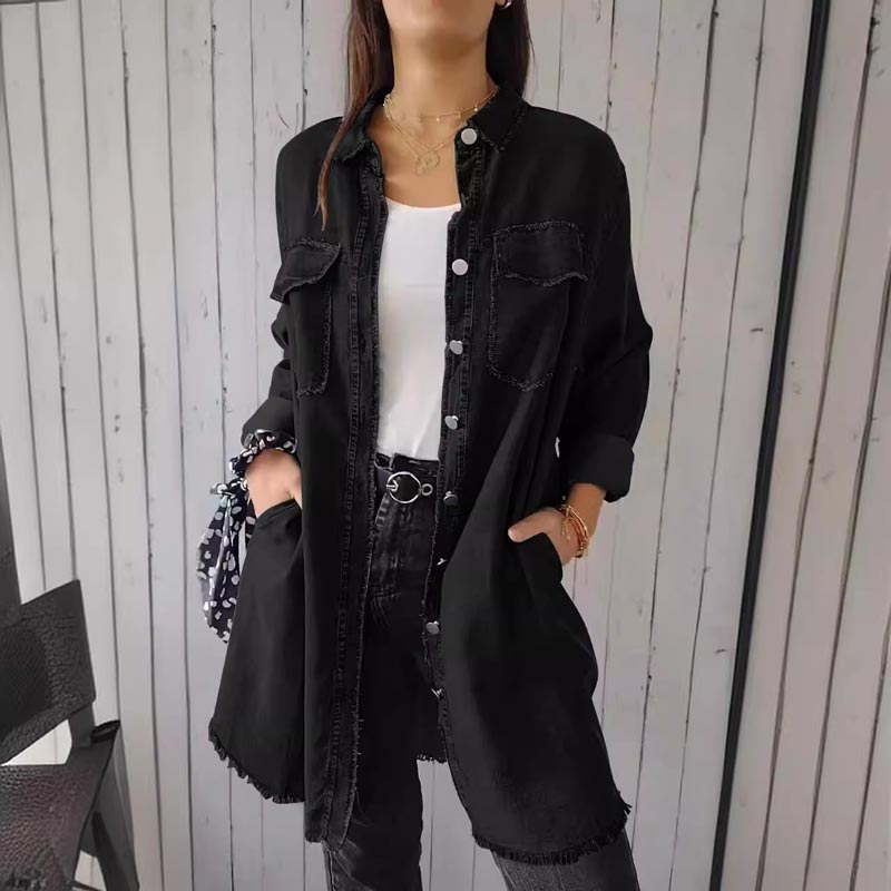 Deandra - Oversized Denim Shirt