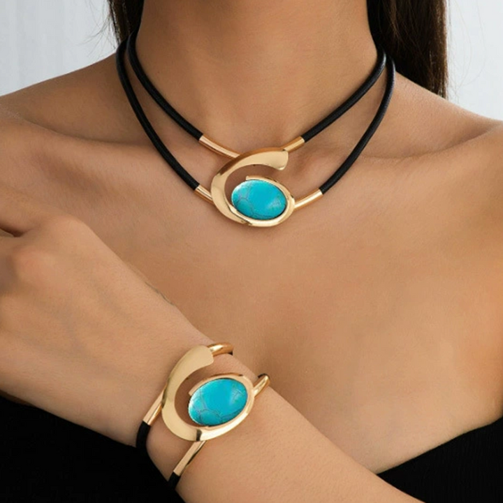 Patricia - Vintage Boho Necklace & Bracelet Set