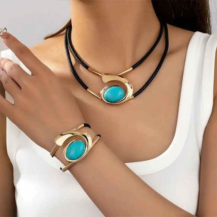 Patricia - Vintage Boho Necklace & Bracelet Set