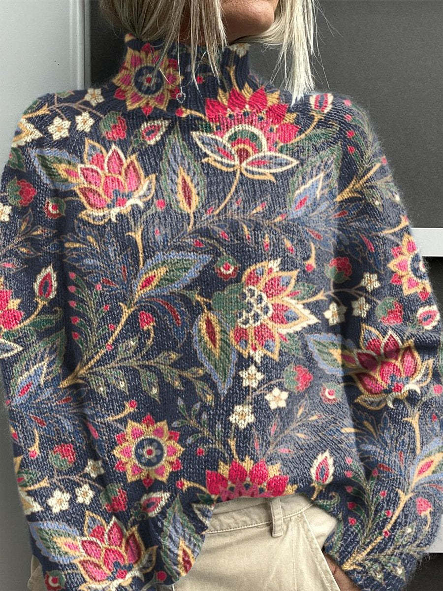 Elowa - Floral Printed Long Sleeve
