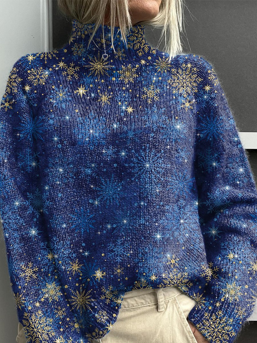 Naille - Snowflake Printed Long Sleeve