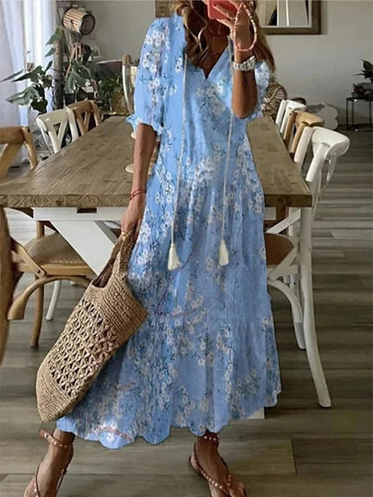 MICHAELA - Boho Tummy Coverage Dress