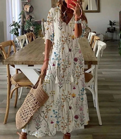 MICHAELA - Boho Tummy Coverage Dress